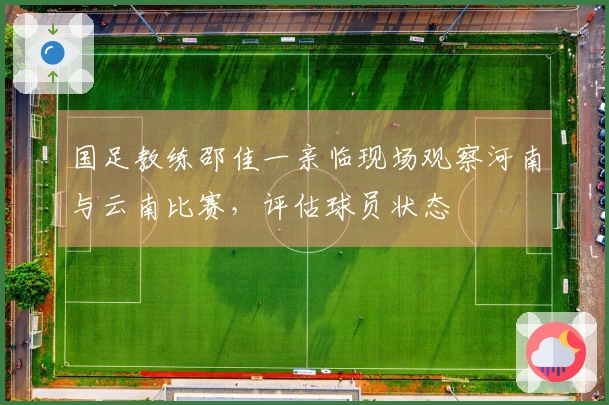 国足教练邵佳一亲临现场观察河南与云南比赛，评估球员状态